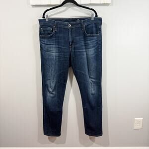 AG Adriano Goldschmied Everett Slim Straight Jeans 36x32 Dark Wash